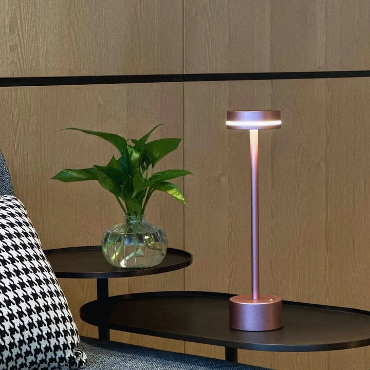 Stijlvolle draadloze tafellamp met 3 lichtkleuren en dimfunctie