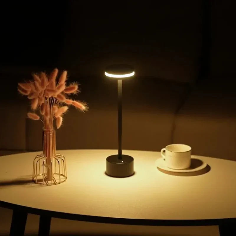 Stijlvolle draadloze tafellamp met 3 lichtkleuren en dimfunctie