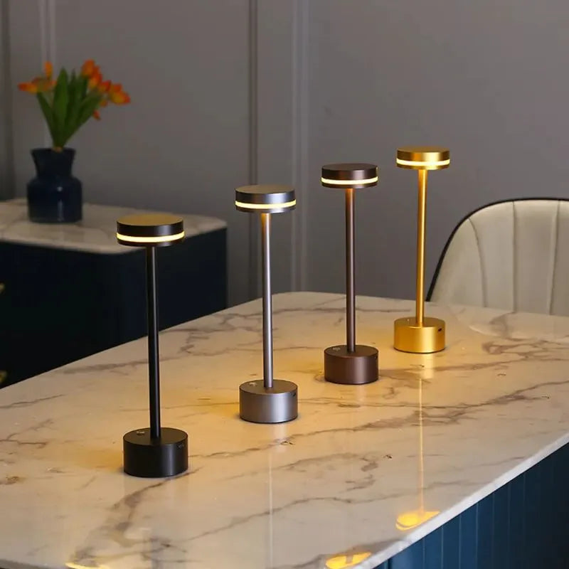 Stijlvolle draadloze tafellamp met 3 lichtkleuren en dimfunctie