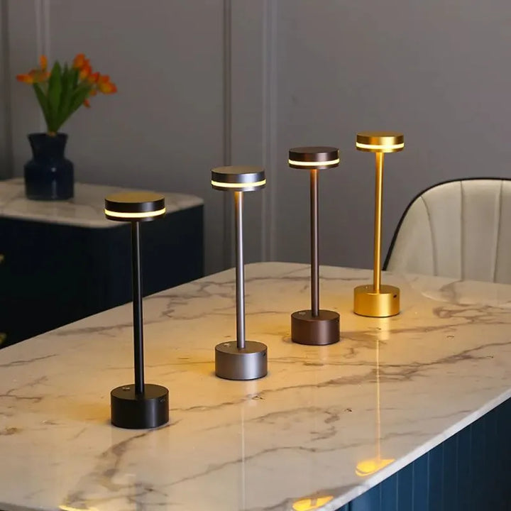 Stijlvolle draadloze tafellamp met 3 lichtkleuren en dimfunctie